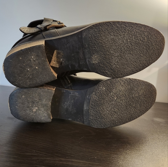 CORDANI WOMEN'S RIDING BOOT'S BLACK LEATHER ZIPPER CALF BOOTS Size 37 US Size 7 - Picture 10 of 11